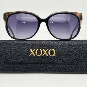 XOXO Key Largo Tortoise Frame Polarized Grey Gradient Lens Sunglasses w/ Case
